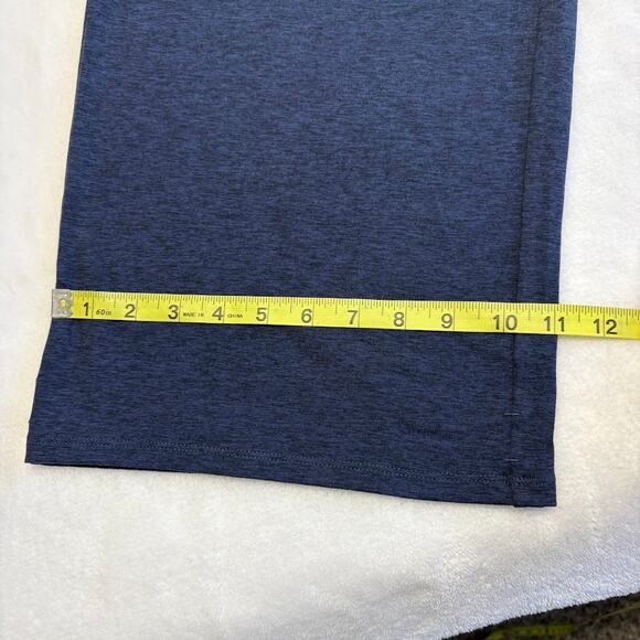 G4 Free High Waist Wide Leg Pull On Stretch Yoga Work Pants Pockets Size XL Blue - Picture 9 of 9